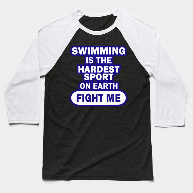 Swimming Men Breaststroke Crawl Boys Baseball T-Shirt by FindYourFavouriteDesign